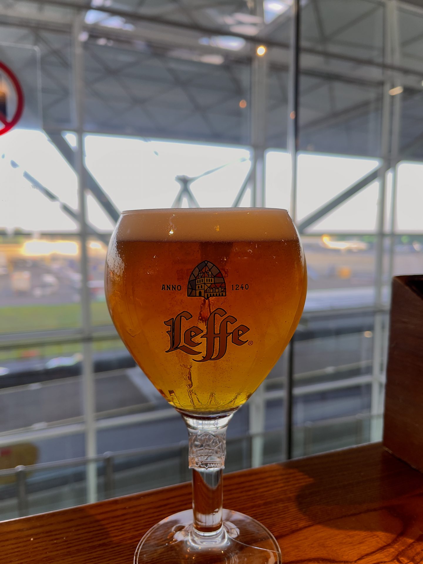 Leffe Blonde at Stansted Airport